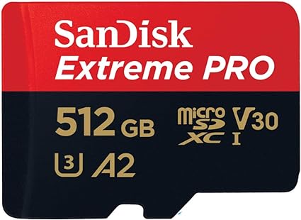マイクロSD 512GB サンディスク Extreme PRO microSDXC A2 SDSQXCZ-512G 外国で包み品