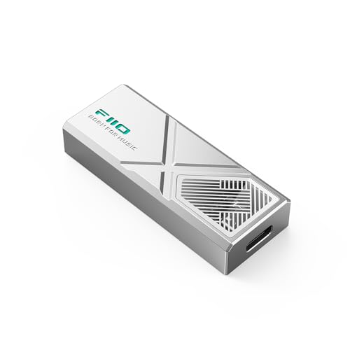 FIIO KA13 USB DAC 受話器アンプリファイアー 小型 軽さ 3.5粍 4.4粍 CS43131 デスクトップモード 適用業務相応う (しろがね色)