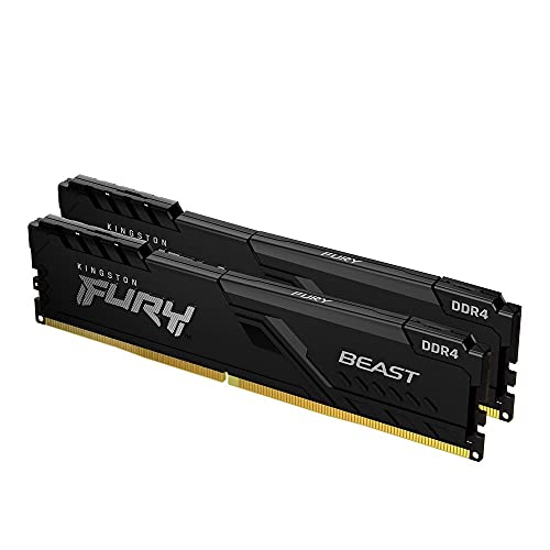 キングストン Kingston FURY デスクトップPC用メモリ DDR4 3200MT/秒 16GB 2枚 Kingston FURY Beast ビースト CL16 KF432C16BB1K2/32 製品寿命期間保証