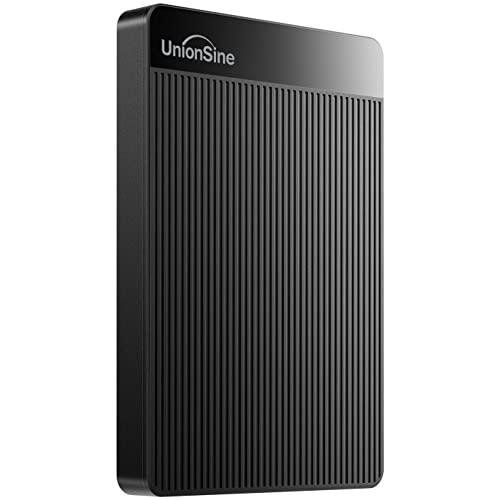 UnionSine 外付けハードディスク超薄型外付けHDDポータブルハードディスク メカニカルハードデイスク 1TB 2.5インチ USB3.0に対応 PC/Mac/PS4/XBox/テレビ録画(黒)HD2510
