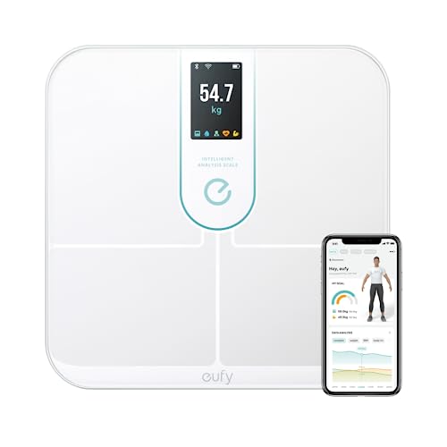 Anker Eufy (ユーフィ) Smart Scale P3 体重体組成計 アプリ対応/Fitbit連携/体脂肪率/BMI//筋肉量/基礎代謝量/水分量/体脂肪量/骨量/内臓脂肪/タンパク質/骨格筋量/皮下脂肪/体内年齢/ボディタイプ / 3D｜ネコサン商店
