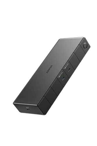 Anker 778 Thunderbolt 縛ステイション (12-インチ-1, Thunderbolt 4) 4画面最終生産物 8K 4K HDMI界面 DisplayPort 40Gbps 弾丸道路見聞移らす 100W USB PD相応う USB-C/