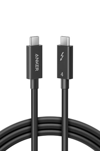 Anker USB-C USB-C ケーブル Thunderbolt 4 (100W, 40Gbps) 2.0m 100W出力 8K対応 40Gbps 高速データ転送 iPhone15 / Galaxy S23 / MacBook Pro/Air/