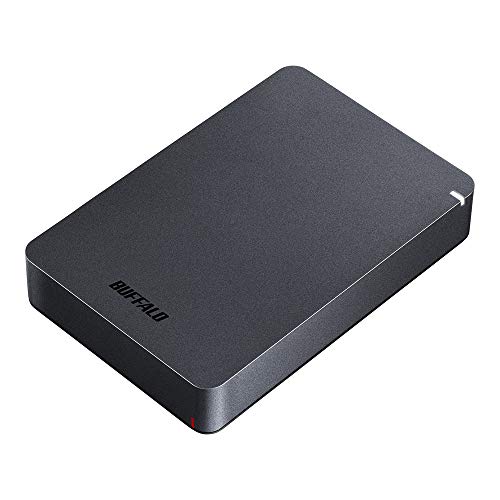 BUFFALO USB3.1(Gen.1)対応 耐衝撃ポータブルHDD 4TB ブラック HD-PGF4.0U3-GBKA｜ネコサン商店
