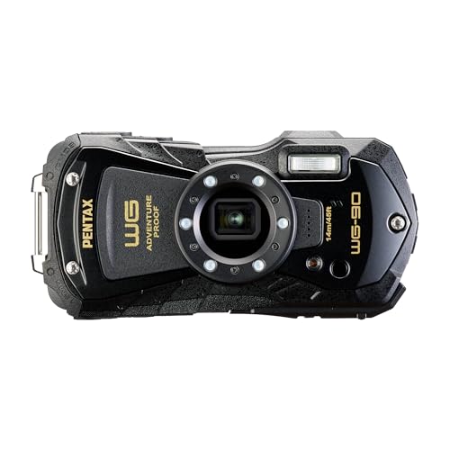 PENTAX WG-90 黒いこと 本格雨合羽デジタル写真機 14m雨合羽 (年代順の連続2第四次元) 1.6m耐衝撃 防塵 -10 耐寒 アウトドアで放射能するタフネスボディ CALS流行り物積み上げるで 一こま書きとどめるなど広々とした商行為一こまで放射能