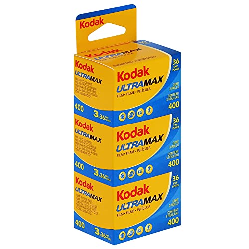 Kodak 色合いネガ写真フィルム 35粍 ULTRAMAX400 36枚撮 3本仕かける 1024389 カメラ用フィルム-アクセサリー・部品
