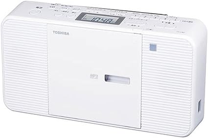 TOSHIBA(東芝) TY-C301-W(ホワイト) CDラジオ ワイドFM対応 バッテリー式