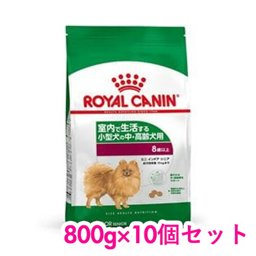 ロイヤルカナン Royal インドア Canin 犬用品 ロイヤルカナン ミニ ミニ インドア シニア 800g 10個セット Inumeshi