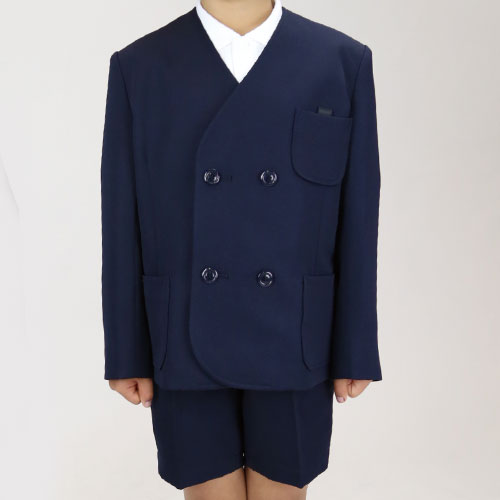 送料無料 小学生 男子 学生服 イートンw 上下セット 紺 A体 ロング丈 小学生制服 学生 学校 制服 スクール 男子 男の子 半ズボン ズボン パンツ ハーフパンツ 小学校制服 小学校ズボン 冬 大きめ 小さめウォッシャブル ポリエステル100 東レ Devils Bsp Fr