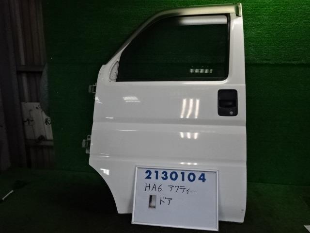 【中古】 ホンダ アクティー トラック HA 6 左 ドア E07Z 中期 カラー ナンバー NH578 タフタ ホワイト 67050-S3A-900ZZ