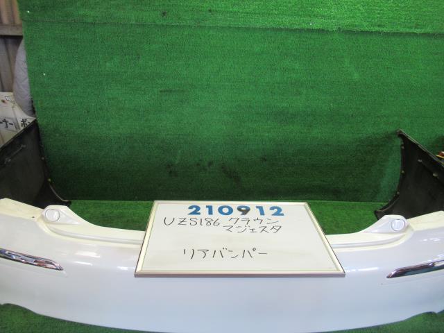 【中古】 トヨタ クラウン マジェスタ UZS186 リアバンパー パールホワイト 52159-30410|ニッポー5554店