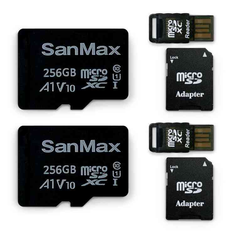 Sanmax Microsdxc カード 256gb V10 A1 3 In 1 2個背景 送料無料 Cleo Mx Sanmax Microsdxc カード 256gb V10 A1 3 In 1 2個背景 送料無料 Cleo Mx