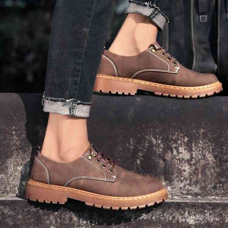 大きな取引 カジュアルシューズ メンズ スニーカー ブーツ Puレザー ローカット ショート レースアップシューズ マウンテンブーツ 靴 厚底 裏起毛 滑り止め カジュアル 軽量 軽い 防水 デッキシューズ スエード ラウンドトゥ 紳士靴 おしゃれ 通勤 秋冬