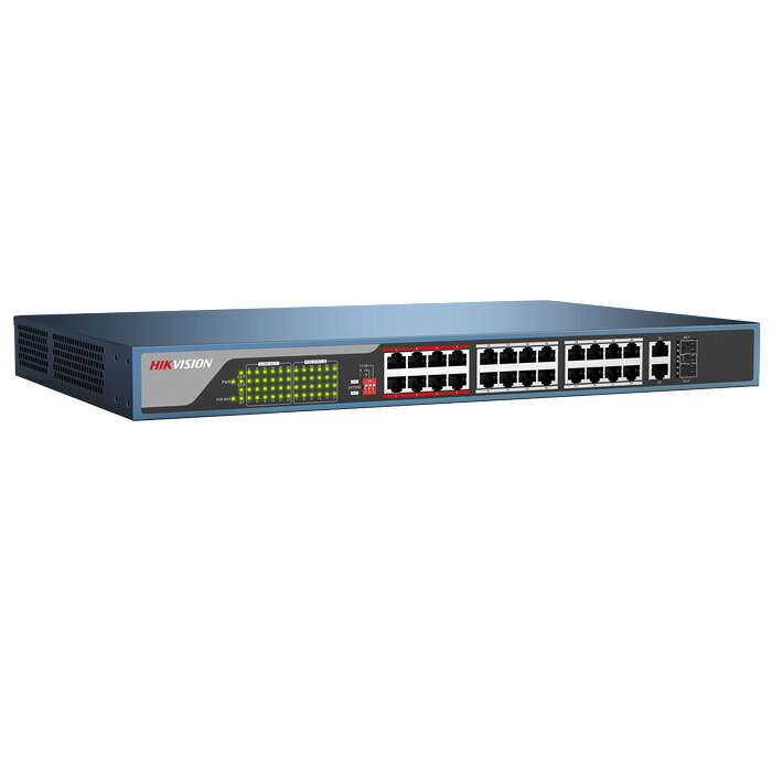 HIKVISION(山歩き視力）PoE/PoE 給電 ワット数不必要 繋がり界面付24界面取り替えっこ DS-3E0326P-E【貨物輸送無料】