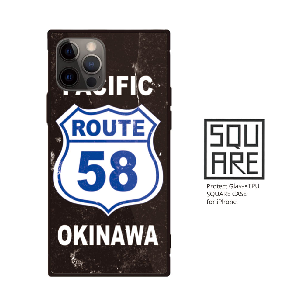 楽天市場 Iphone12 ケース 12pro Max 12mini Se 第2世代 Se2 Iphone11 強化ガラス スクエアケース Iphone Xr Xs Max Iphone8 7 Plus Route58 Okinawa 沖縄 No Other