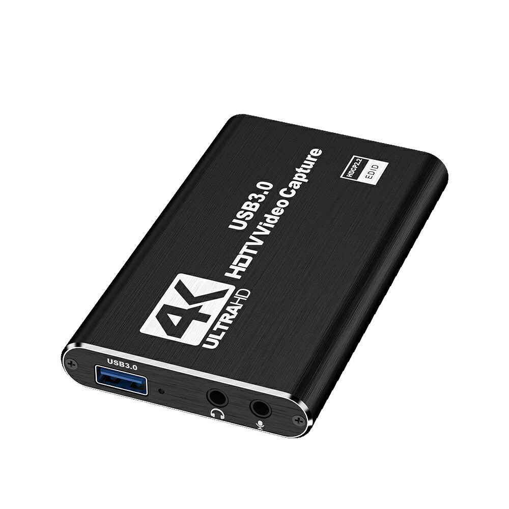 キャプチャーボード USBケーブル付属 4K HDMIビデオキャプチャカード ゲームキャプチャデバイスUSB3.0 1080p 60fps