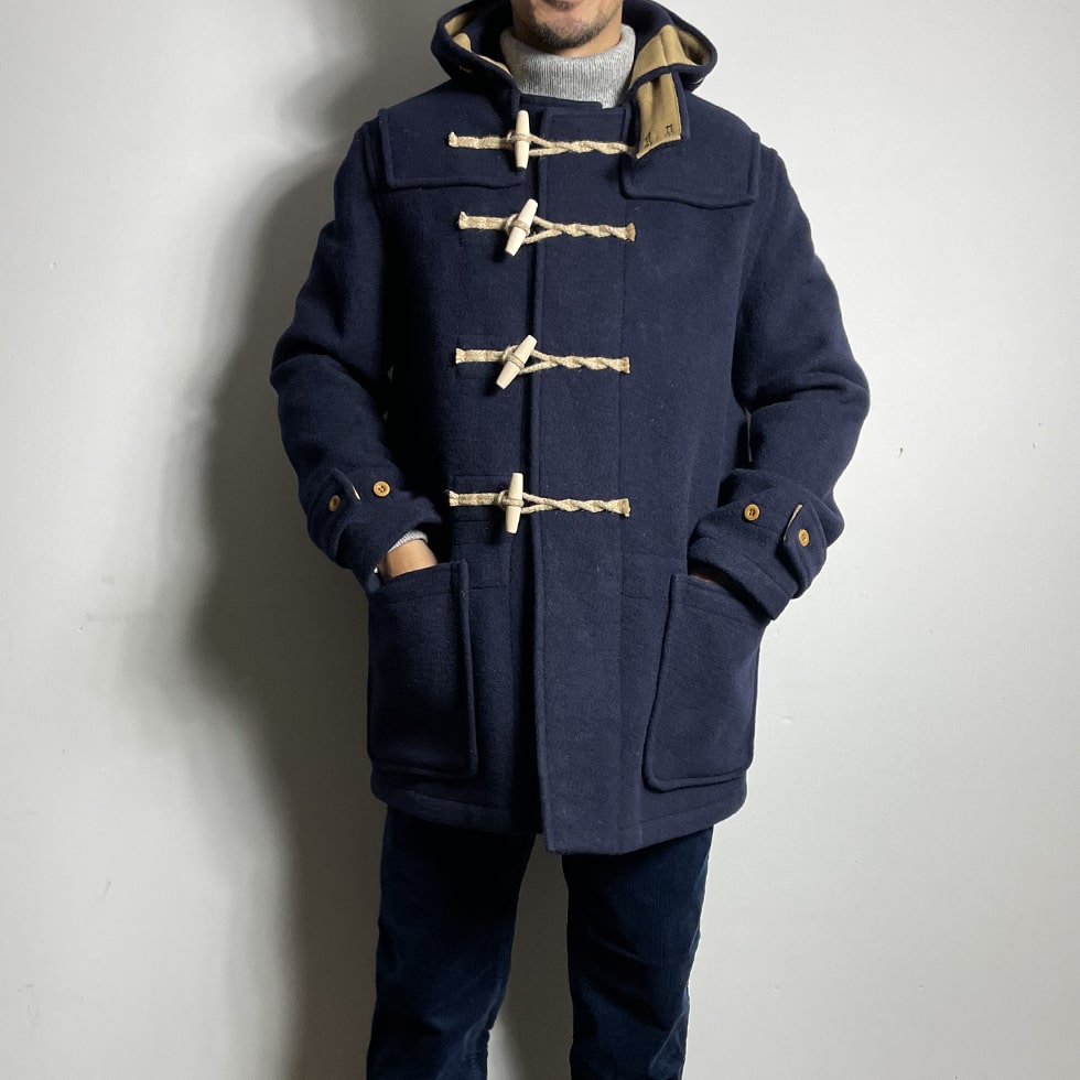 定価¥73500/グローバルオール/MID MONTY/ネイビーダッフルコート GLOVERALL BLUE BLUE /MONTY ダッフルコート EXCLUSIVE