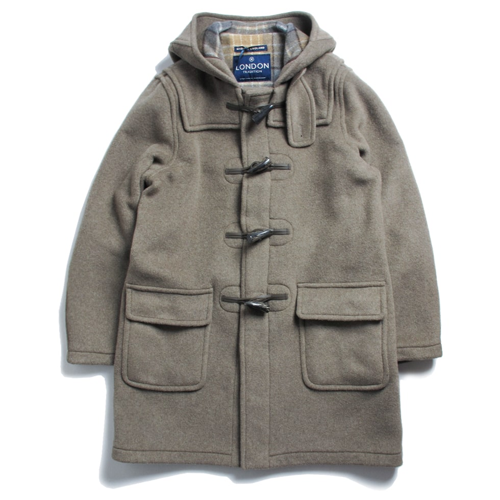 【LONDON TRADITION】ロンドントラディッション MARTIN SLIM LONG ダッフルコート BEIGE ベージュ Made In England 40,755円