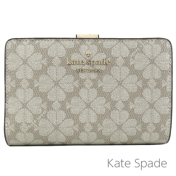 ケイトスペード kate spade 財布 レディース 二つ折り財布 花柄 スペード柄 シグネチャー 【送料無料】 ブランド ケイトスペード正規品販売店 直営アウトレット店より直輸入｜ニューヨークコレクション 14,586円