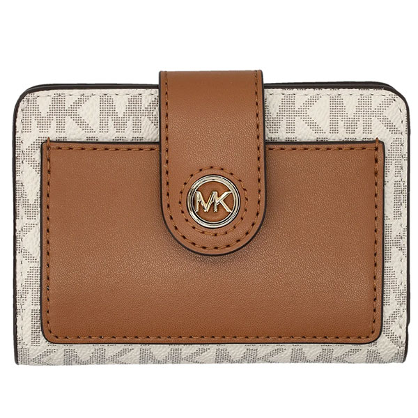 マイケル マイケルコース MICHAEL Michael Kors 財布 レディース 二つ折り財布 MK柄 ロゴ シグネチャー 【送料無料】 ブランド マイケルコース正規品販売店 直営アウトレット店より直輸入