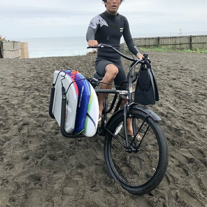 自転車 サーフィン