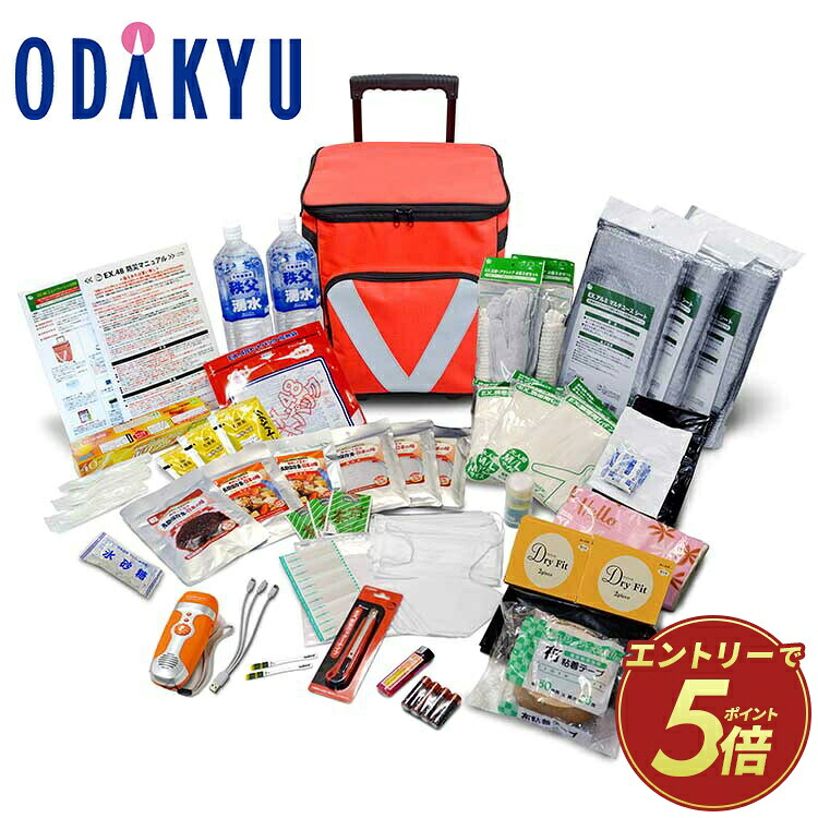 防災セット 防災送料無料 EX.48 防災ローリングバッグニューベーシックDX ｜注文後、1ヵ月～2ヵ月前後でのお届け予定(直)｜小田急百貨店店