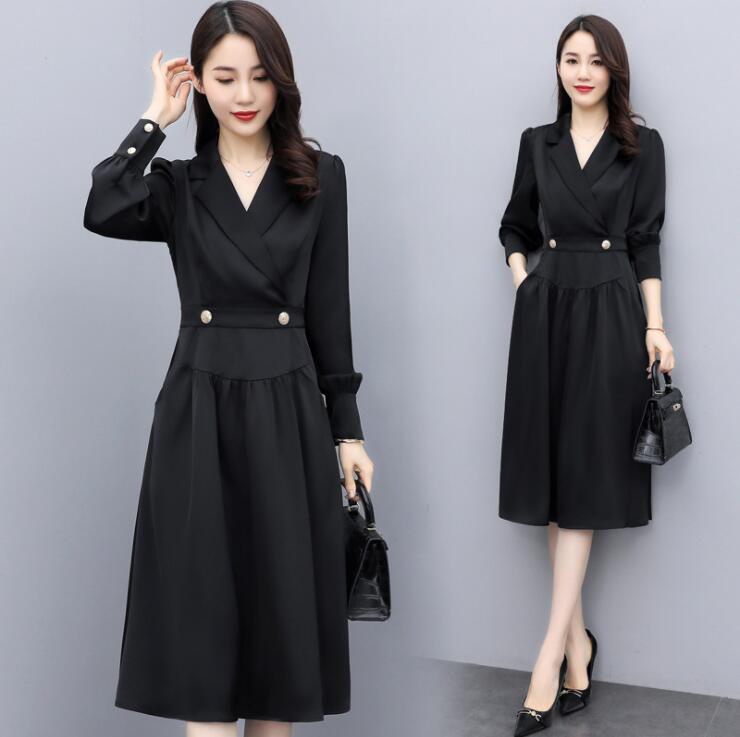 送料無料 長袖ワンピース フォーマル お呼ばれ 結婚式 通勤 Ol Aライン 上品 オフィスレディー 二次会 きれいめ レデイース マキシ丈ワンピース パーティードレス 大きいサイズ 披露宴 50代40代30代 品質良い エレガント ロング丈ワンピース Vネック M L Xl 2xl