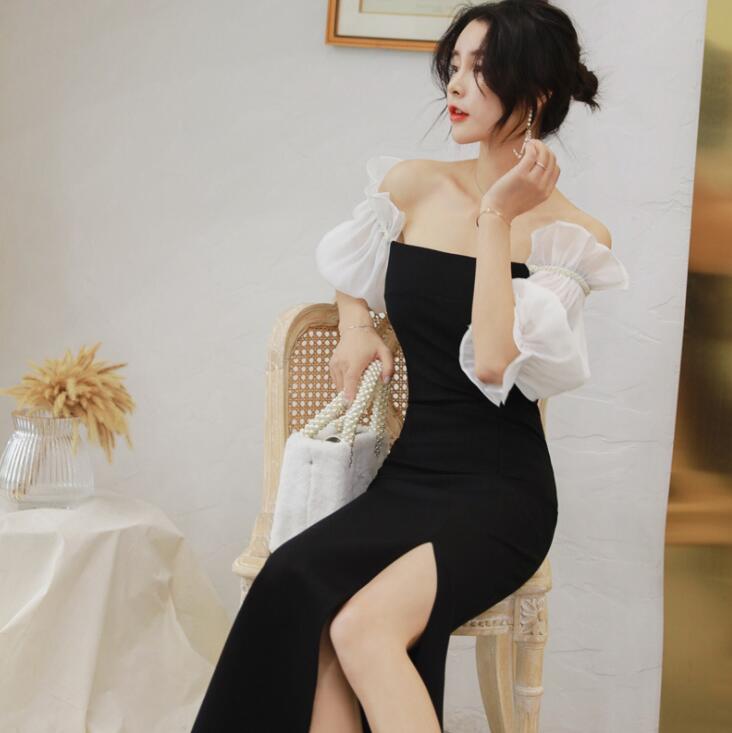 送料無料 スリーヴあり フォーマル お呼ばれ お芽出度 通い Ol A生産ライン 文雅 事務所おなご 二次ソサエティ 浄いめ レデイース マキシ身の長 寄り合い衣類 でかい号 レセプション 50代理者40代30代 物柄廉潔 優しい ロング丈ローブ 裂けめワンピース S M L Xl