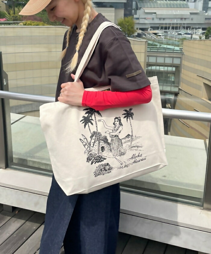 cullni ホワイトキャンバス トートバッグ チキップダンサーズ - 集合 BIGジップトートバッグ ver.B