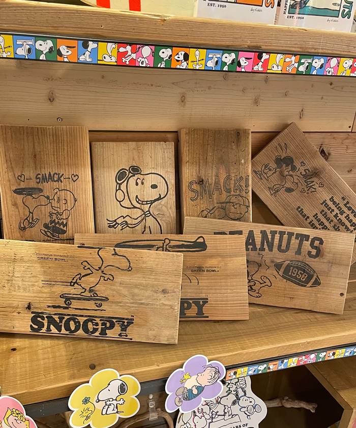 楽天市場】オリジナルのSNOOPYヴィンテージウッドボード