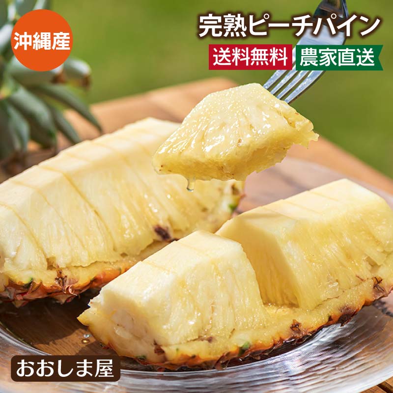 パイナップル 沖縄 ピーチパイン 送料無料 2.5kg ＜5月上旬より順次出荷＞ パイン ミルクパイン 西表島 南国 産地直送 農家直送 国産 果物 フルーツ グルメ 食品