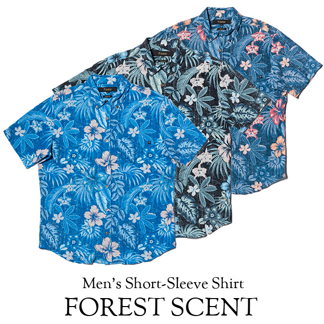楽天市場 アロハ ボタンダウンシャツ メンズ 男性用 Forest Scent 全3色 半袖 3l 4l 5l 大きいサイズあり 沖縄結婚式にアロハ シャツ Paikaji アロハシャツ ショップ