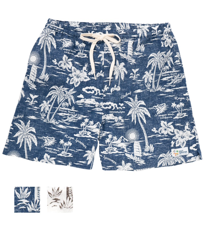 楽天市場】アロハパンツ メンズ Men's Print-Short-Pants/PAIKAJI golf