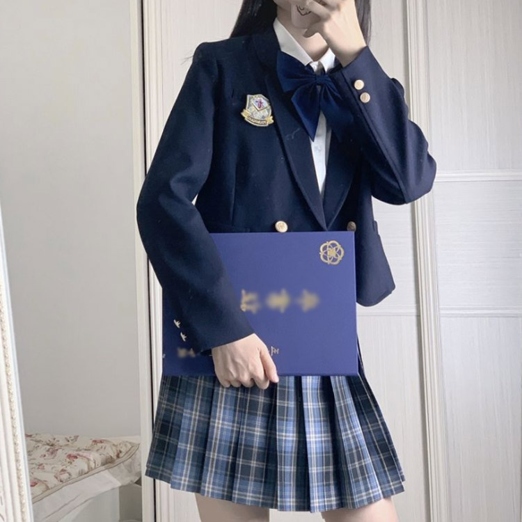 品質一番の 制服 5点セット 女子高生 学生服 上下セット 女の子 スーツ 女子高校生 スクール スカートスーツ 長袖シャツ ブレザー リボン バッジ  セットアップ フォーマル jk服 中学生 高校生 qdtek.vn