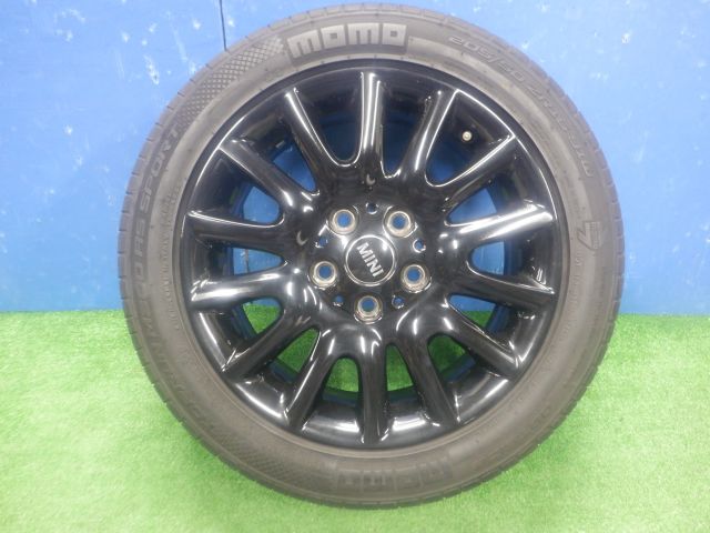★BMW MINI F55 DBA-XS20 クーパーS 前期★1本MOMO トップランM300 205/50R16 純正 アルミ 112 5H 66.6mm 16インチ 6.5J +54