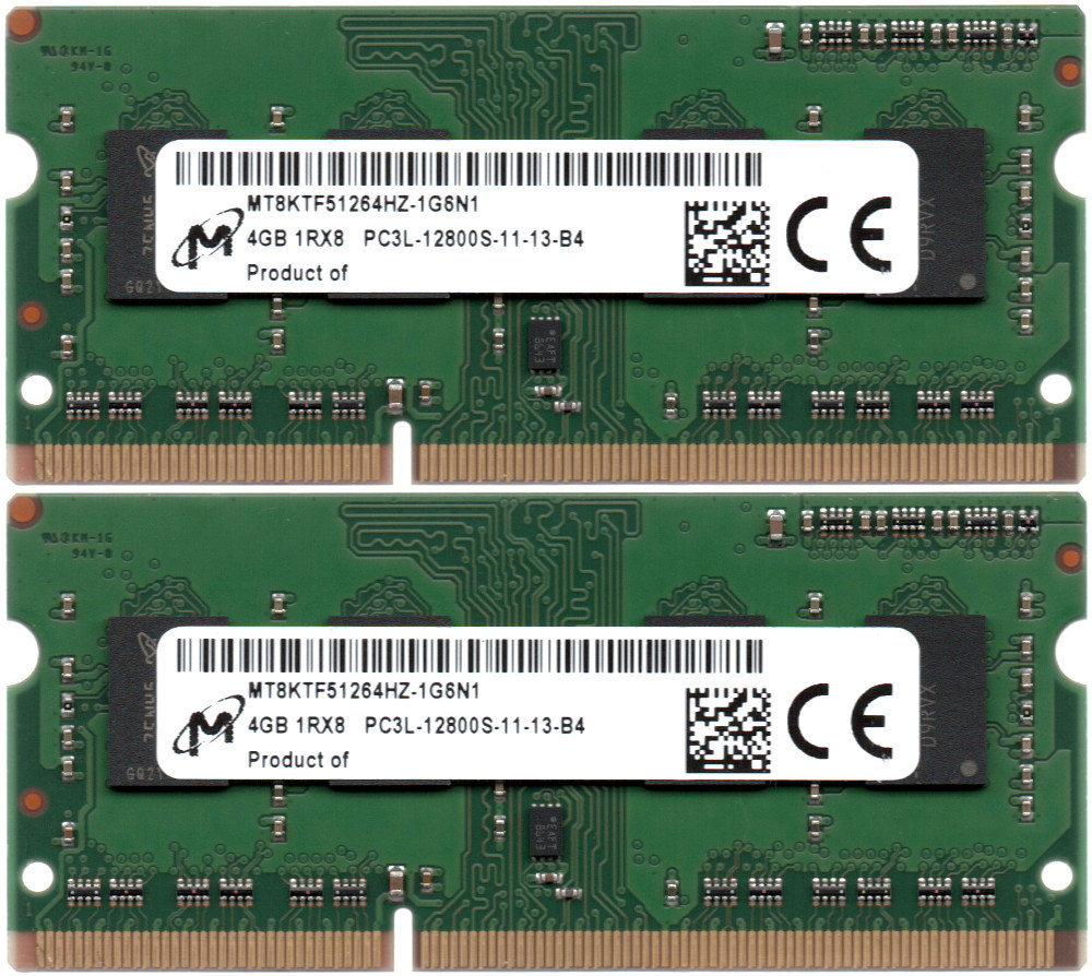 全店販売中 ノートPC用メモリDDR3L-1600 PC3L-12800S 4GB x2枚