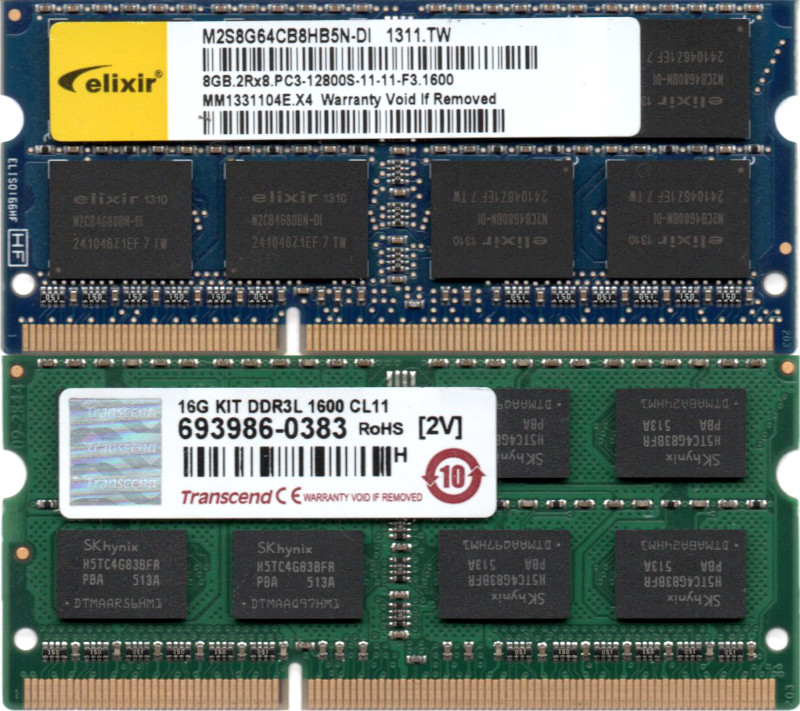 PC3-12800S DDR3-1600 8GB x 2枚組み 合計16GB SO-DIMM 204pin ノートパソコン用メモリ 両面実装 2Rx8  の2枚組 動作保証品 注目ブランドのギフト