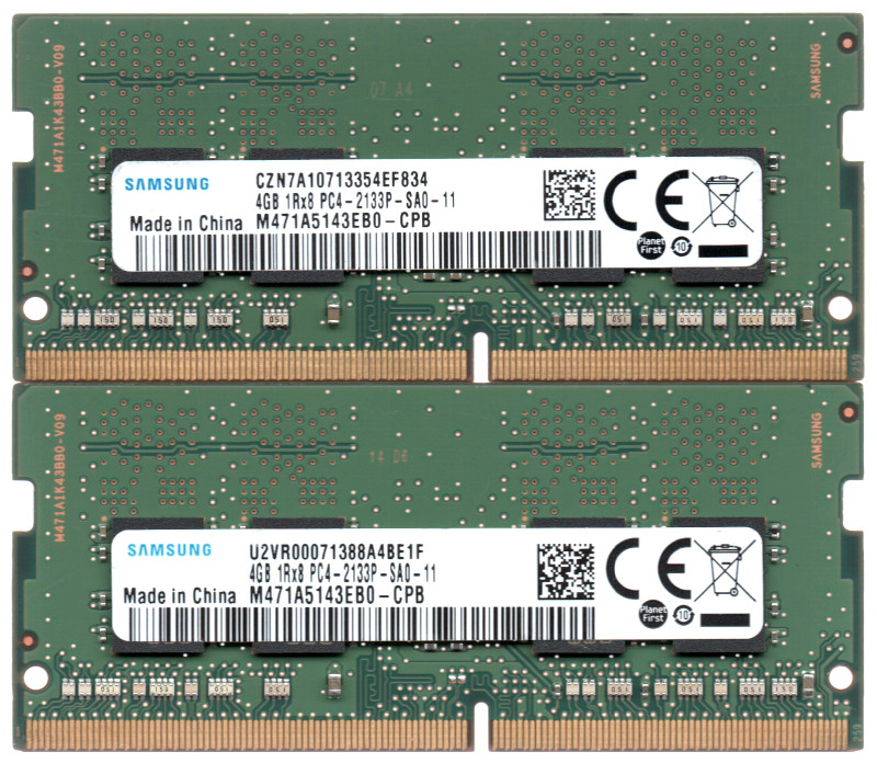 最安値】 SAMSUNG サムスン PC4-17000S DDR4-2133 4GB x 2枚 合計8GB