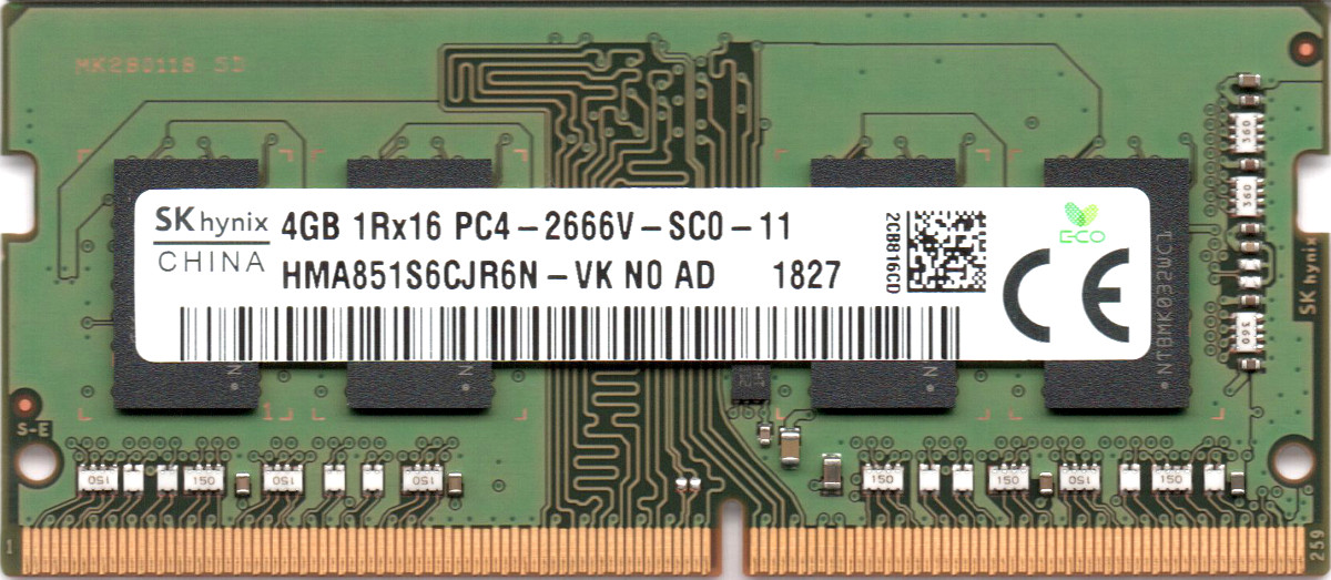 楽天市場】【ポイント2倍】SK hynix PC4-19200 (DDR4-2400) 4GB 1Rx16 