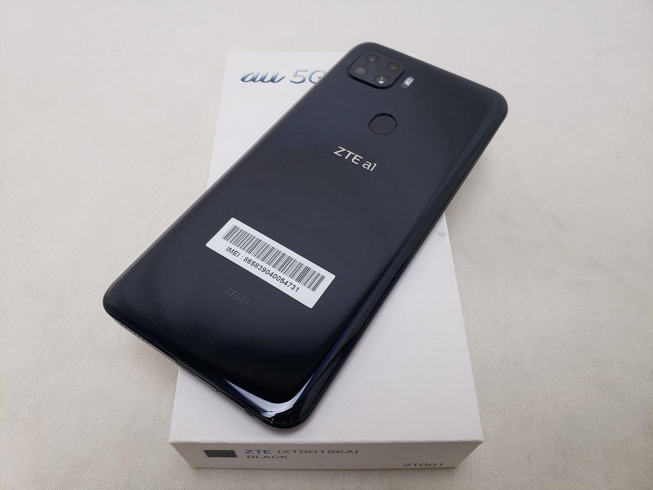 ZTE a1 ブラック /ZTG01 【SIMロック解除品】、au、新品同様、未使用品|PCワンズ