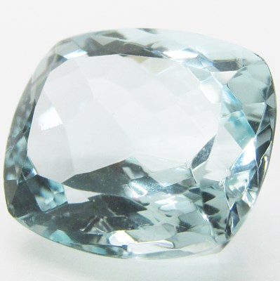 天然アクアマリン 天然石 アクアマリン ベリル アクア 宝石 ルース 誕生石 3月 【 5.134 CT 12.0&times;10.3&times;6.6mm 加熱 スクエア ファセットカット ファセット エメラルドカット 】｜フィリップカレッジリング