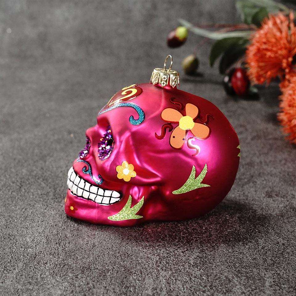 楽天市場 Inge Glas C 桃 スカル ドクロ 髑髏 骸骨 ガイコツ ガラスオーナメント ピンク 9cm Skull C Multicolor Glass 9cm Christmas Goods By Inge クリスマスオーナメント ドイツ直輸入 ヨーロッパ ピカキュウhome