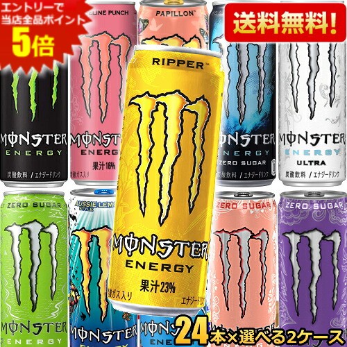 アサヒ飲料 モンスターエナジー  500ml×24本×2箱 アサヒ飲料 モンスターエナジー ボトル缶 500ml 1箱（24缶入