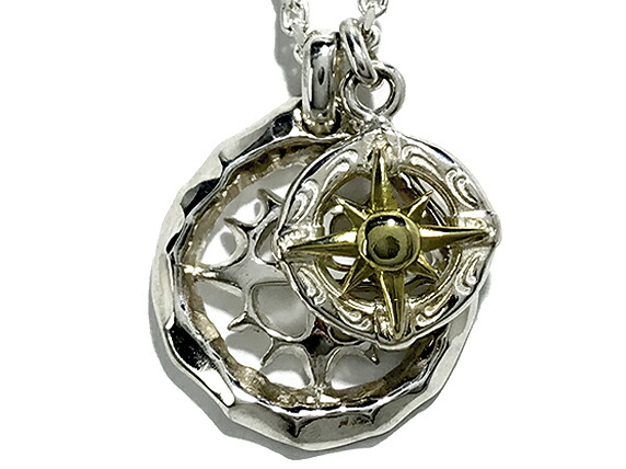 楽天市場】K18太陽 シルバーペンダントトップ メタルトップ シルバー