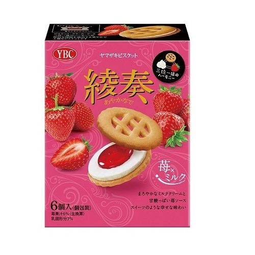 楽天市場】大阪京菓 ZRxヤマザキビスケット 6個 綾奏 苺×ミルク×108個