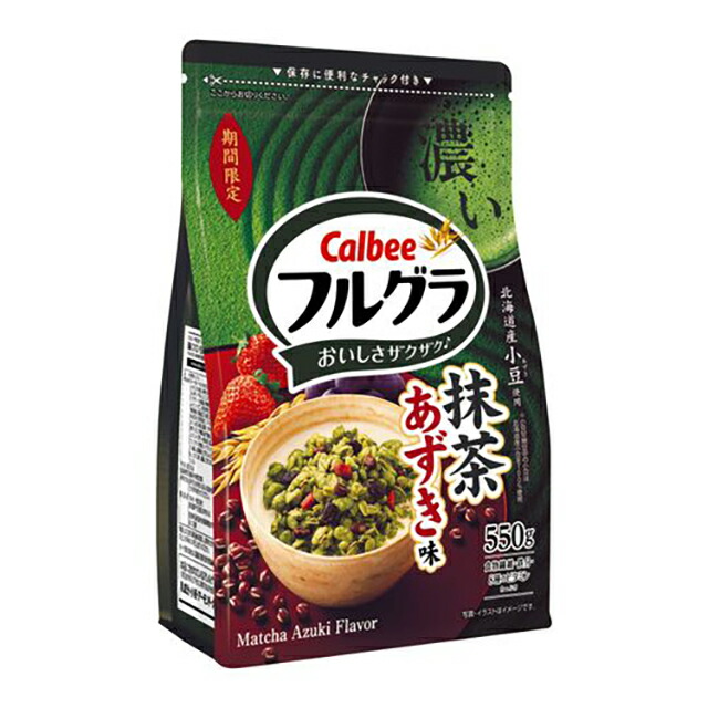 カルビー フルグラ 抹茶あずき味 550g×6袋（3月下旬頃入荷予定）