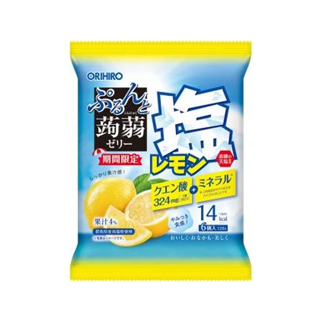 オリヒロ ぷるんと蒟蒻ゼリーパウチ 塩レモン 12個×24袋（4月下旬頃入荷予定）