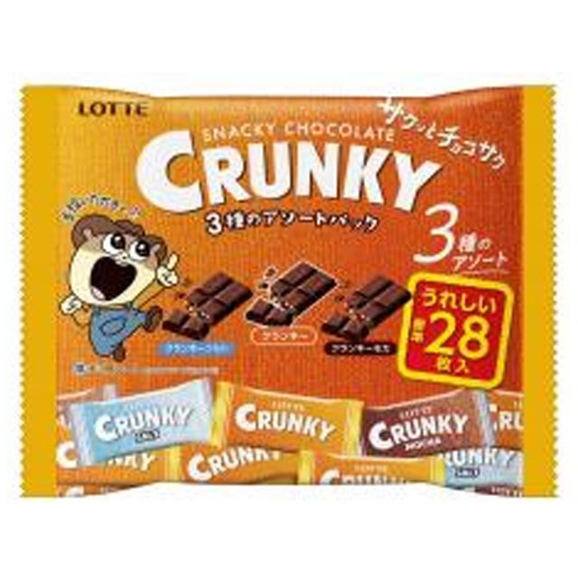 ロッテ クランキー 3種アソートパック 98g×20袋（4月下旬頃入荷予定）