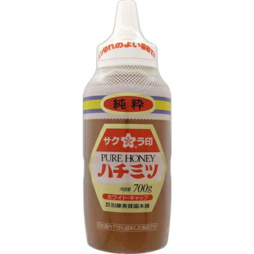 楽天市場】加藤美蜂園 サクラ印 純粋ハチミツ 700g×12本入｜ 送料無料