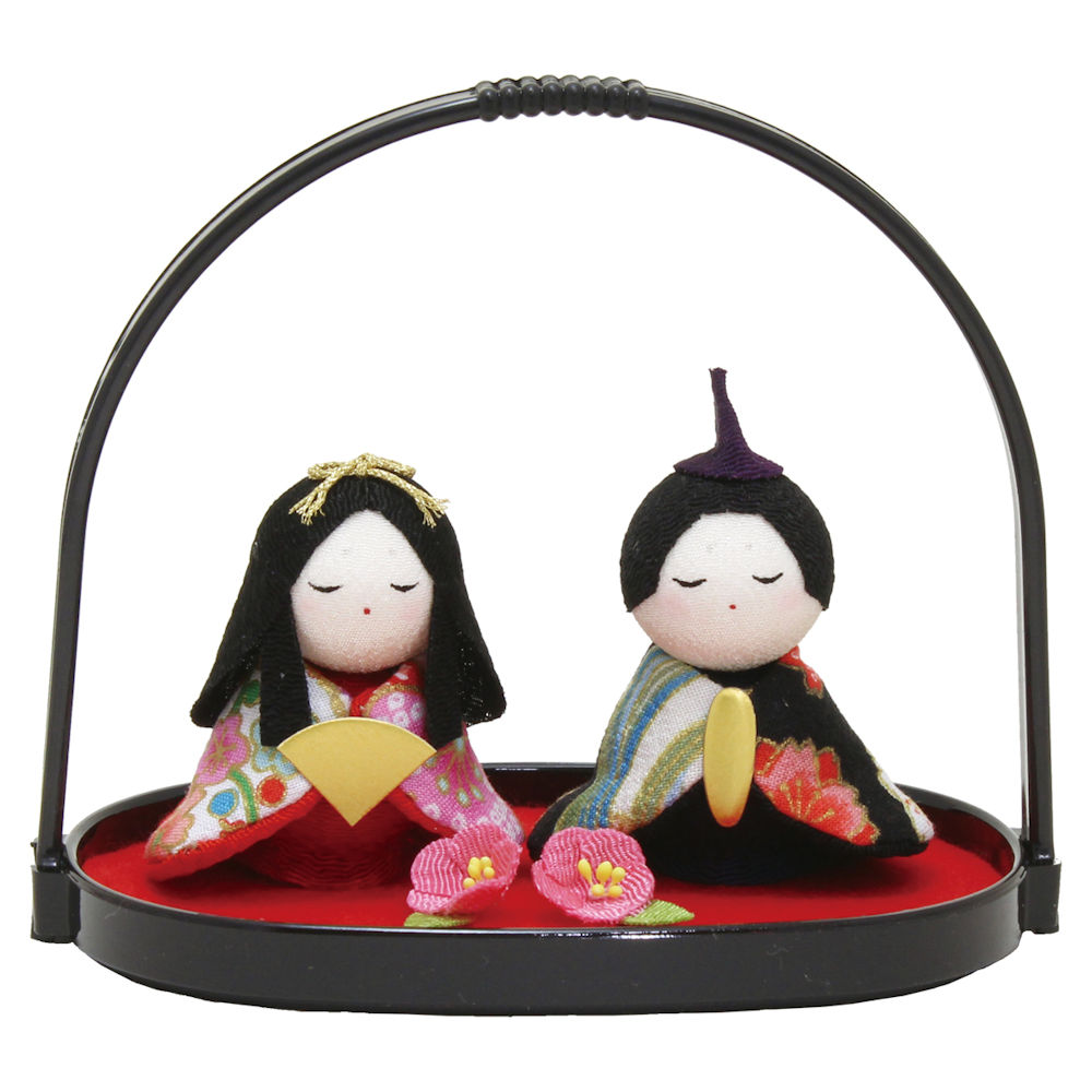 楽天市場】雛人形 友禅座り雛 花飾り 手作りちりめん細工 和雑貨